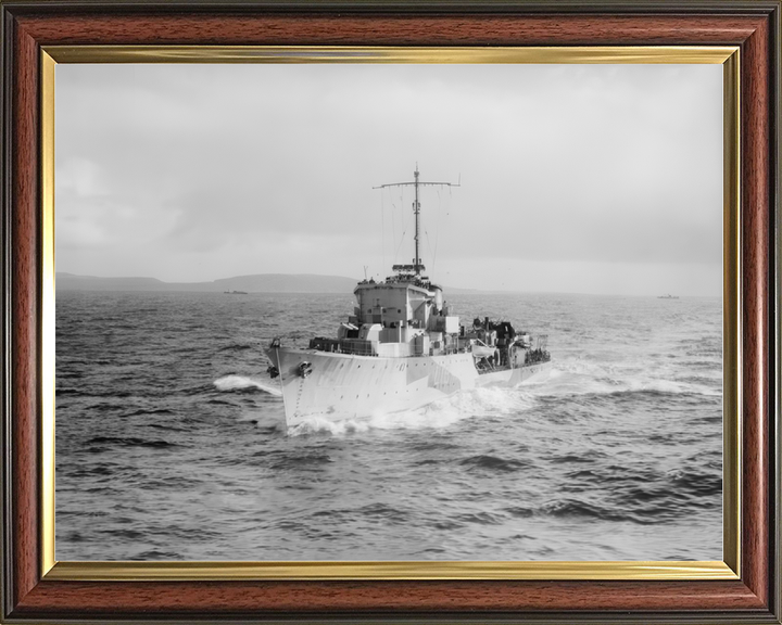 HMS Haldon (L19) Royal Navy Hunt Class Destroyer Underway Photo Print Wall Art Decor - Posters, Prints, & Visual Artwork - by Hampshire Prints (image 9 of 9)