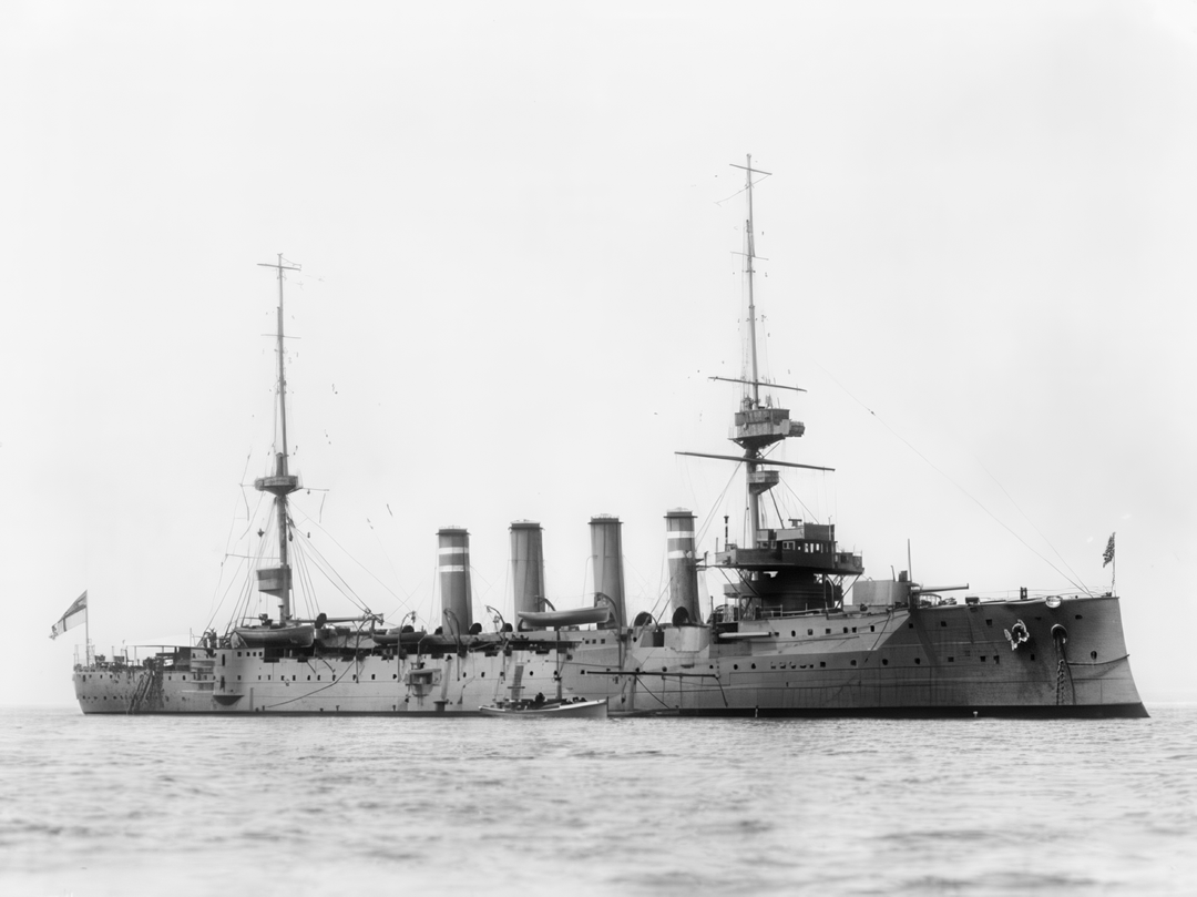 HMS Hampshire (1903) Royal Navy Devonshire Class Cruiser Starboard View Photo Print Wall Art Decor - Posters, Prints, & Visual Artwork - by Hampshire Prints (image 1 of 9)