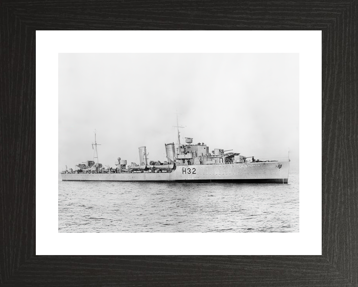 HMS Havant (H32) Royal Navy H Class Destroyer Starboard Beam View Photo Print Wall Art Decor - Posters, Prints, & Visual Artwork - by Hampshire Prints (image 2 of 9)