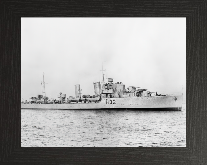 HMS Havant (H32) Royal Navy H Class Destroyer Starboard Beam View Photo Print Wall Art Decor - Posters, Prints, & Visual Artwork - by Hampshire Prints (image 3 of 9)