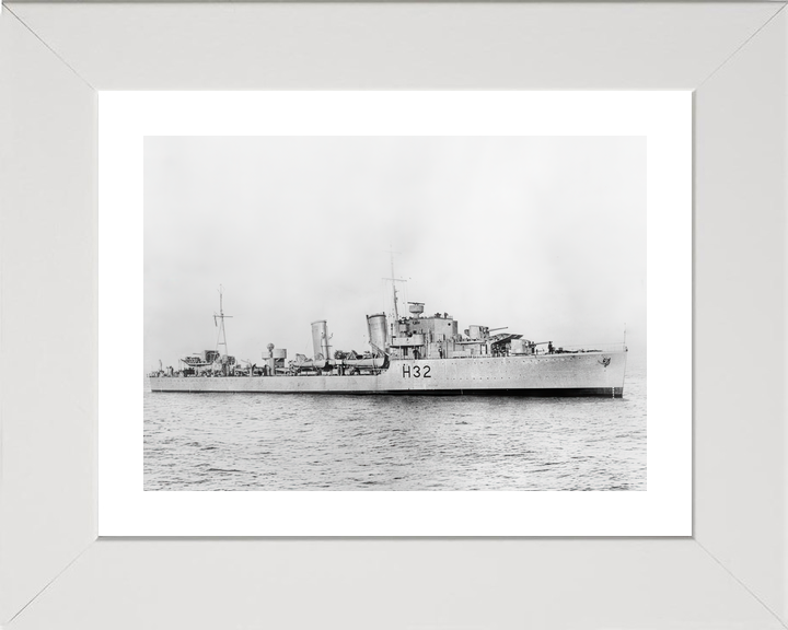 HMS Havant (H32) Royal Navy H Class Destroyer Starboard Beam View Photo Print Wall Art Decor - Posters, Prints, & Visual Artwork - by Hampshire Prints (image 4 of 9)