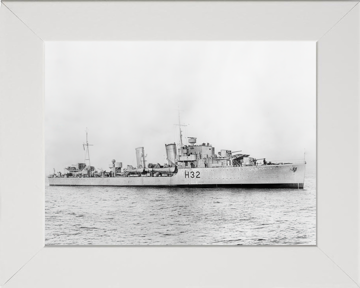 HMS Havant (H32) Royal Navy H Class Destroyer Starboard Beam View Photo Print Wall Art Decor - Posters, Prints, & Visual Artwork - by Hampshire Prints (image 5 of 9)