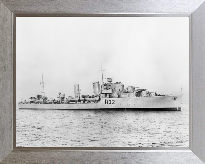 HMS Havant (H32) Royal Navy H Class Destroyer Starboard Beam View Photo Print Wall Art Decor - Posters, Prints, & Visual Artwork - by Hampshire Prints (image 7 of 9)