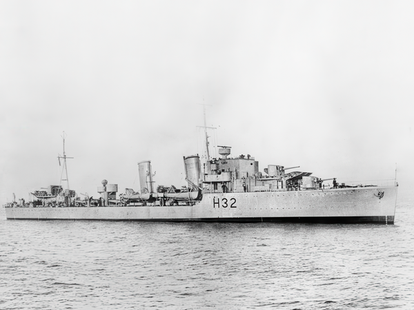 HMS Havant H32 H Class Destroyer 3 May 1940