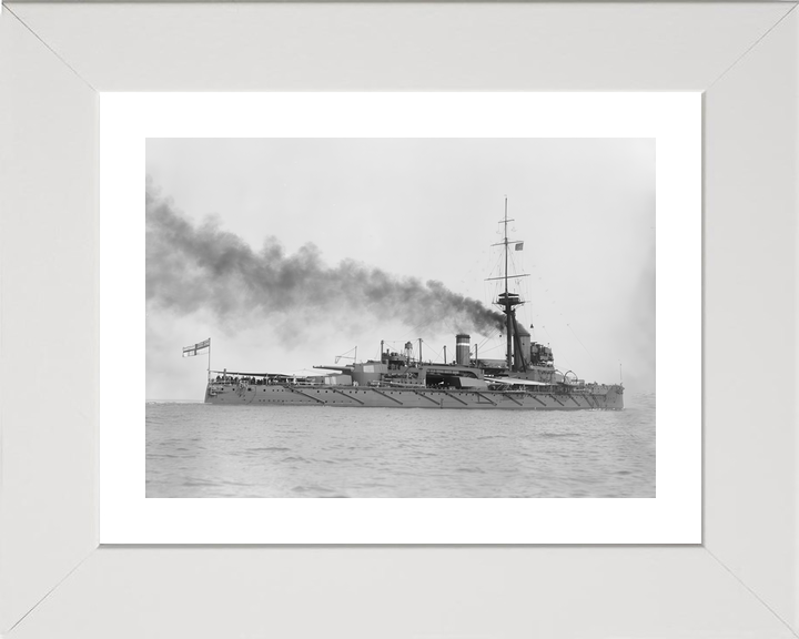 HMS Hercules (1910) Royal Navy Colossus Class Battleship Starboard View Photo Print Wall Art Decor - Posters, Prints, & Visual Artwork - by Hampshire Prints (image 4 of 9)