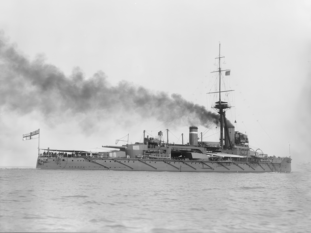 HMS Hercules (1910) Royal Navy Colossus Class Battleship Starboard View Photo Print Wall Art Decor - Posters, Prints, & Visual Artwork - by Hampshire Prints (image 1 of 9)