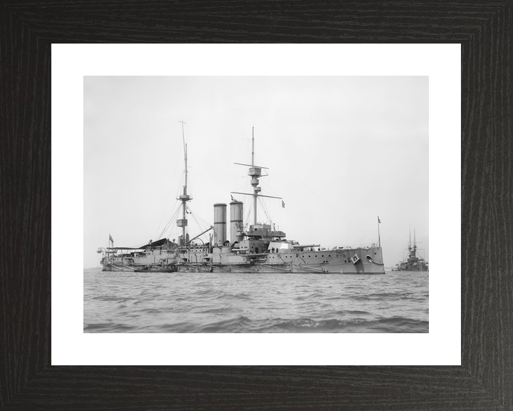 HMS Hibernia (1905) Royal Navy King Edward VII Class Pre Dreadnought Starboard View Photo Print Wall Art Decor - Posters, Prints, & Visual Artwork - by Hampshire Prints (image 2 of 9)