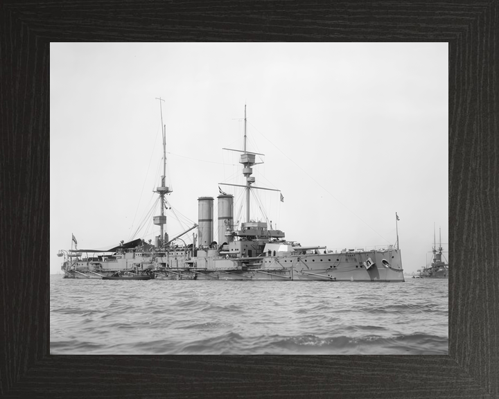 HMS Hibernia (1905) Royal Navy King Edward VII Class Pre Dreadnought Starboard View Photo Print Wall Art Decor - Posters, Prints, & Visual Artwork - by Hampshire Prints (image 3 of 9)