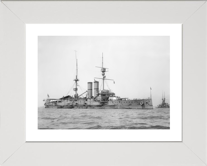 HMS Hibernia (1905) Royal Navy King Edward VII Class Pre Dreadnought Starboard View Photo Print Wall Art Decor - Posters, Prints, & Visual Artwork - by Hampshire Prints (image 4 of 9)