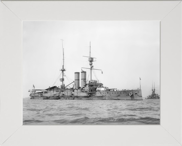 HMS Hibernia (1905) Royal Navy King Edward VII Class Pre Dreadnought Starboard View Photo Print Wall Art Decor - Posters, Prints, & Visual Artwork - by Hampshire Prints (image 5 of 9)