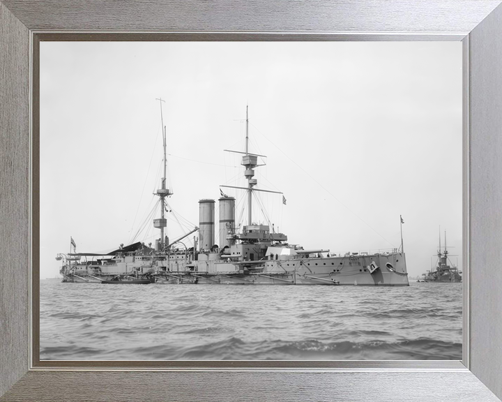 HMS Hibernia (1905) Royal Navy King Edward VII Class Pre Dreadnought Starboard View Photo Print Wall Art Decor - Posters, Prints, & Visual Artwork - by Hampshire Prints (image 7 of 9)