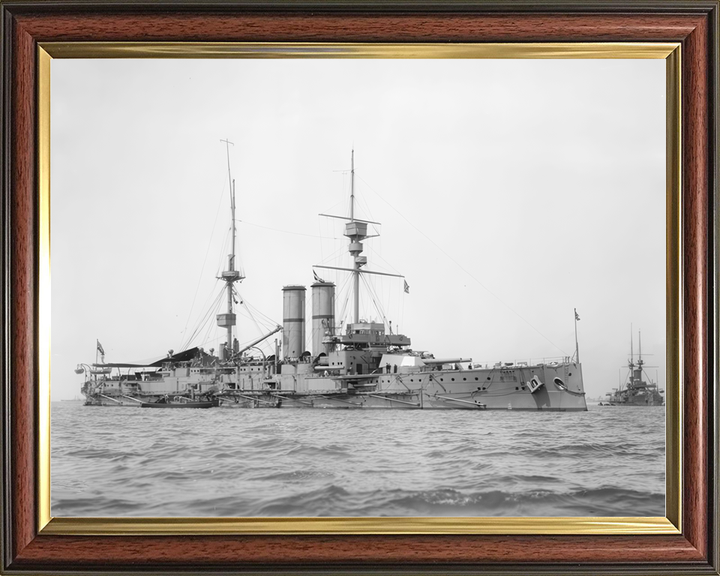 HMS Hibernia (1905) Royal Navy King Edward VII Class Pre Dreadnought Starboard View Photo Print Wall Art Decor - Posters, Prints, & Visual Artwork - by Hampshire Prints (image 9 of 9)