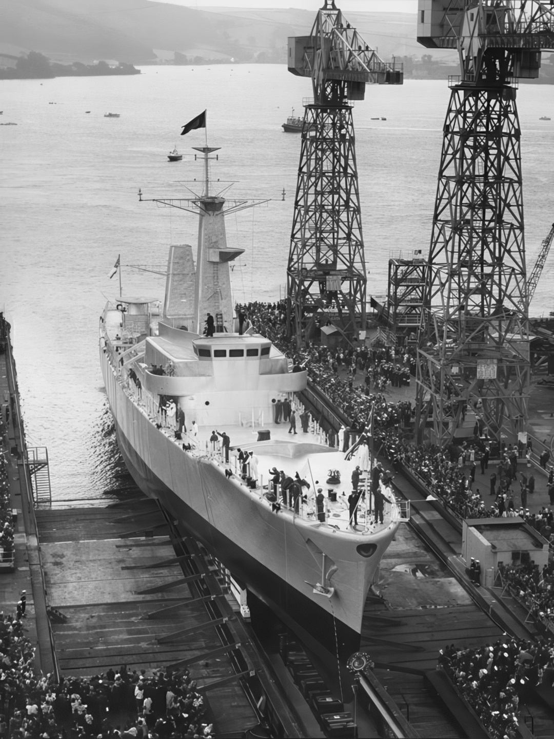 HMS Scylla F71 Leander Class Frigate August 1968 Photo Print - Posters, Prints, & Visual Artwork - by Hampshire Prints (image 1 of 9)