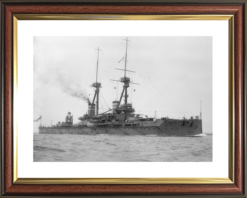 HMS Temeraire 1907 Bellerophon Class Battleship c1910 Photo Print - Posters, Prints, & Visual Artwork - by Hampshire Prints (image 8 of 9)