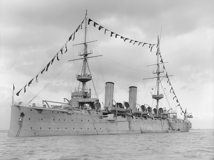 HMS Venus 1895 Eclipse Class Cruiser 1895 Photo Print - Posters, Prints, & Visual Artwork - by Hampshire Prints (image 1 of 9)