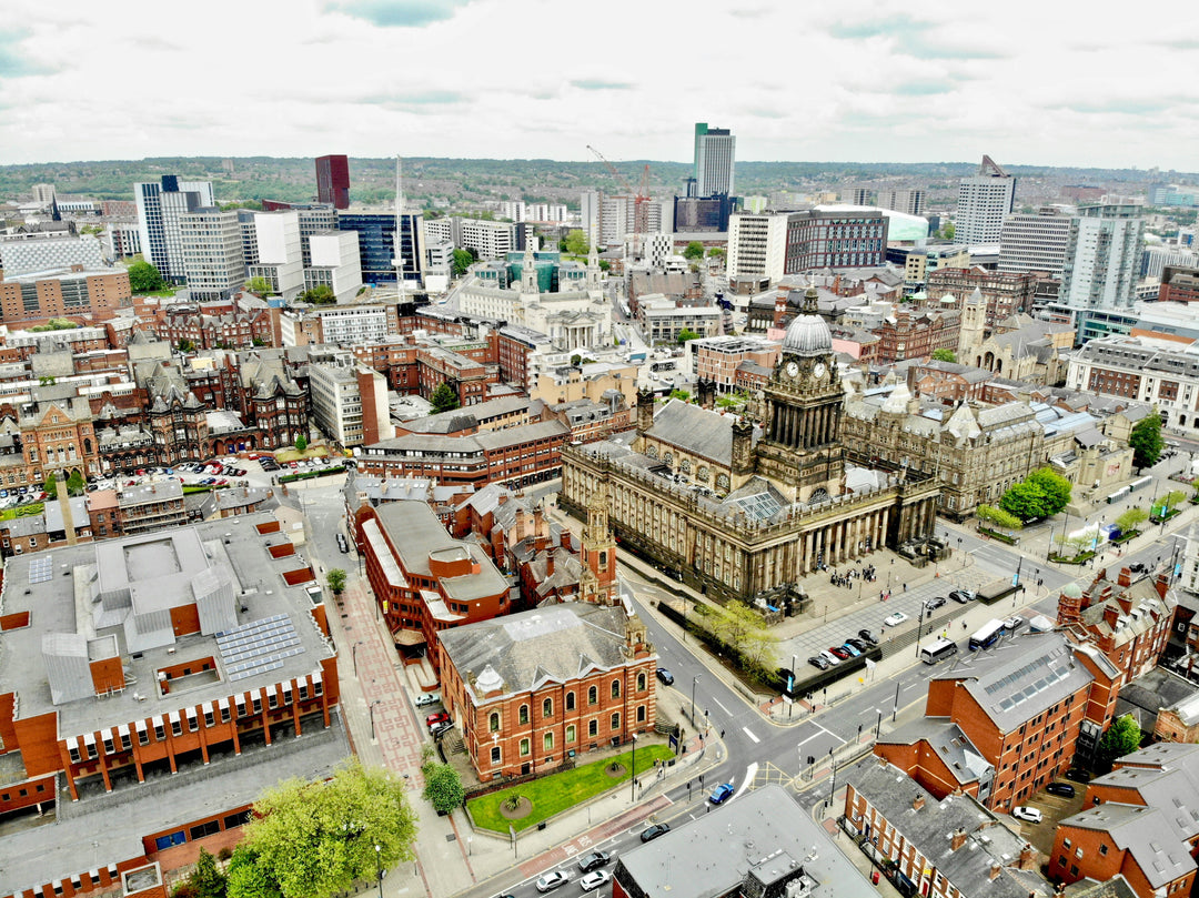 Leeds town hall Yorkshire from above Photo Print - Canvas - Framed Photo Print - Hampshire Prints