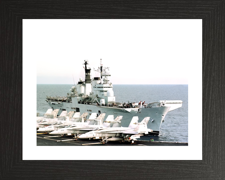 HMS Illustrious (R06) Royal Navy Invincible Class Aircraft Carrier From US Carrier Photo Print Wall Art Decor - Posters, Prints, & Visual Artwork - by Hampshire Prints (image 2 of 9)