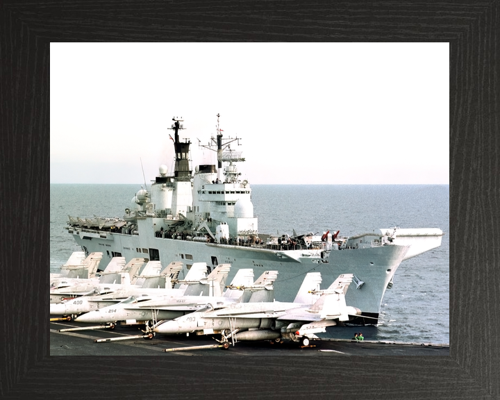 HMS Illustrious (R06) Royal Navy Invincible Class Aircraft Carrier From US Carrier Photo Print Wall Art Decor - Posters, Prints, & Visual Artwork - by Hampshire Prints (image 3 of 9)