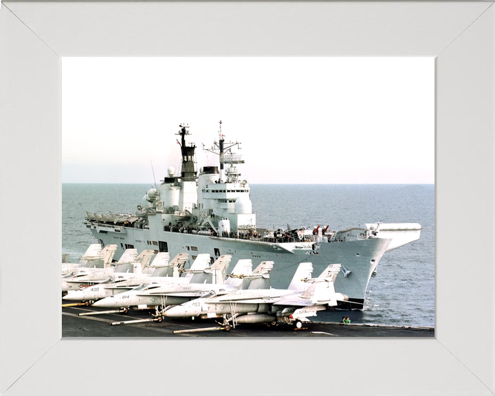 HMS Illustrious (R06) Royal Navy Invincible Class Aircraft Carrier From US Carrier Photo Print Wall Art Decor - Posters, Prints, & Visual Artwork - by Hampshire Prints (image 5 of 9)
