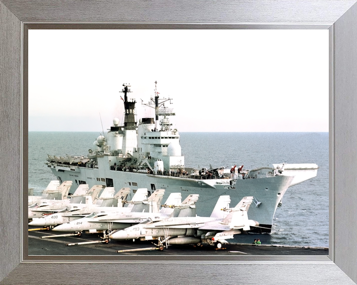 HMS Illustrious (R06) Royal Navy Invincible Class Aircraft Carrier From US Carrier Photo Print Wall Art Decor - Posters, Prints, & Visual Artwork - by Hampshire Prints (image 7 of 9)