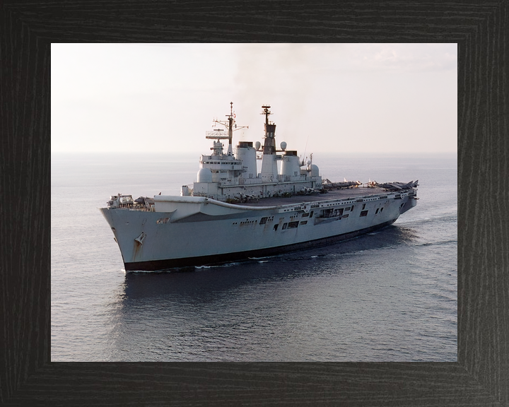 HMS Illustrious (R06) Royal Navy Invincible Class Aircraft Carrier Low Port Bow View Photo Print Wall Art Decor - Posters, Prints, & Visual Artwork - by Hampshire Prints (image 3 of 9)