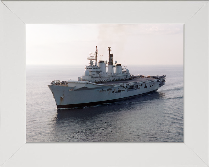 HMS Illustrious (R06) Royal Navy Invincible Class Aircraft Carrier Low Port Bow View Photo Print Wall Art Decor - Posters, Prints, & Visual Artwork - by Hampshire Prints (image 5 of 9)