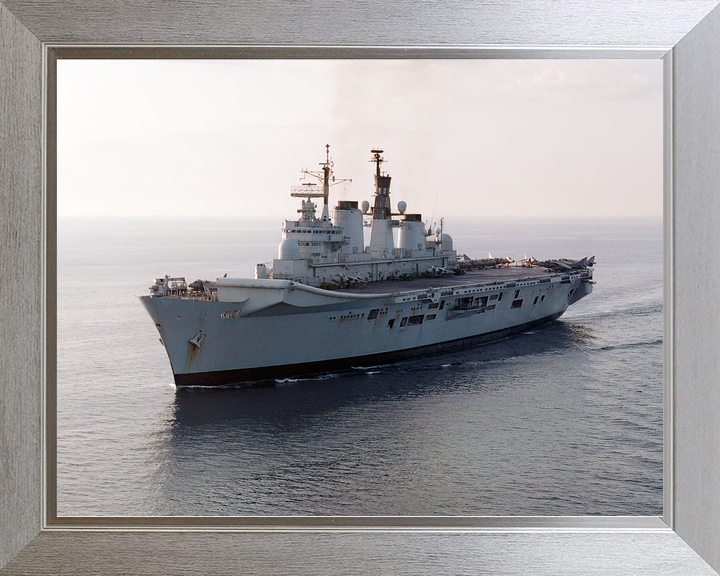 HMS Illustrious (R06) Royal Navy Invincible Class Aircraft Carrier Low Port Bow View Photo Print Wall Art Decor - Posters, Prints, & Visual Artwork - by Hampshire Prints (image 7 of 9)