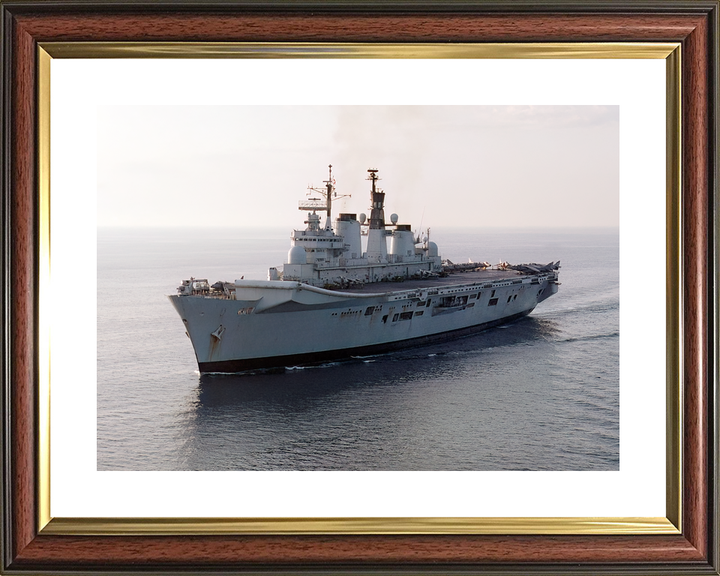 HMS Illustrious (R06) Royal Navy Invincible Class Aircraft Carrier Low Port Bow View Photo Print Wall Art Decor - Posters, Prints, & Visual Artwork - by Hampshire Prints (image 8 of 9)