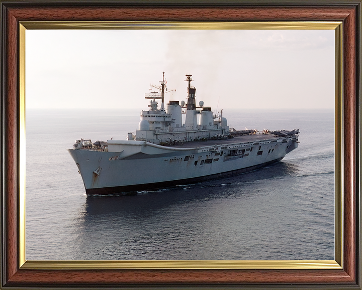 HMS Illustrious (R06) Royal Navy Invincible Class Aircraft Carrier Low Port Bow View Photo Print Wall Art Decor - Posters, Prints, & Visual Artwork - by Hampshire Prints (image 9 of 9)