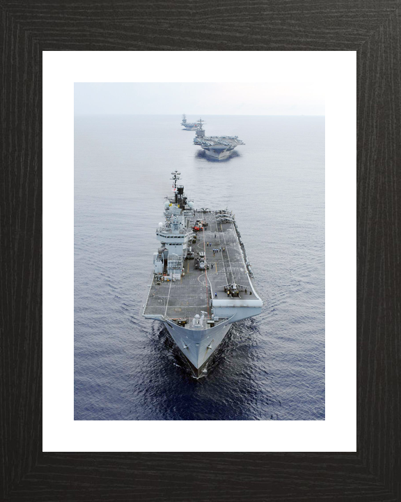 HMS Illustrious (R06) Royal Navy Invincible Class Aircraft Carrier Carrier Strike Group Photo Print Wall Art Decor - Posters, Prints, & Visual Artwork - by Hampshire Prints (image 2 of 9)