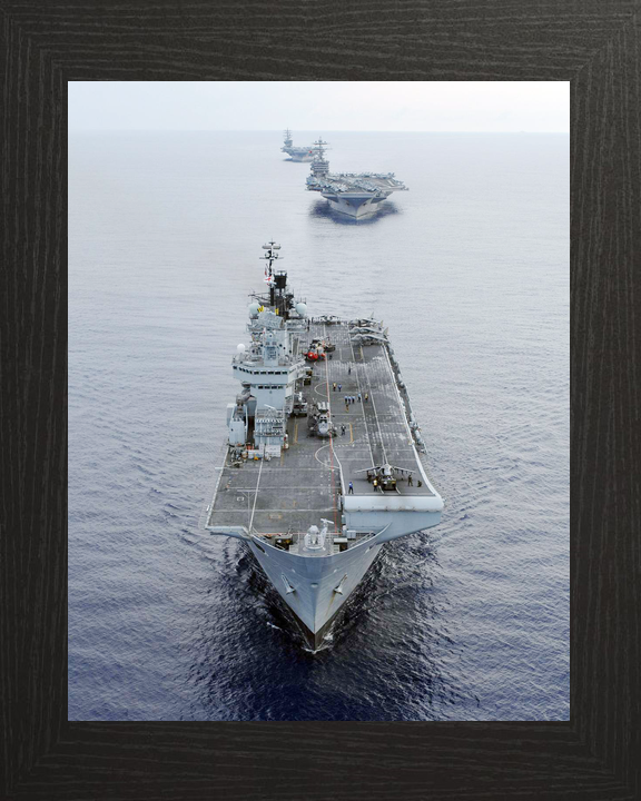 HMS Illustrious (R06) Royal Navy Invincible Class Aircraft Carrier Carrier Strike Group Photo Print Wall Art Decor - Posters, Prints, & Visual Artwork - by Hampshire Prints (image 3 of 9)