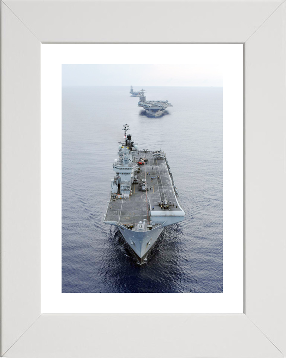 HMS Illustrious (R06) Royal Navy Invincible Class Aircraft Carrier Carrier Strike Group Photo Print Wall Art Decor - Posters, Prints, & Visual Artwork - by Hampshire Prints (image 4 of 9)