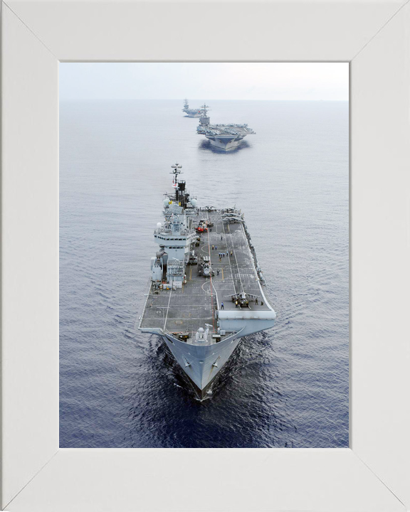 HMS Illustrious (R06) Royal Navy Invincible Class Aircraft Carrier Carrier Strike Group Photo Print Wall Art Decor - Posters, Prints, & Visual Artwork - by Hampshire Prints (image 5 of 9)