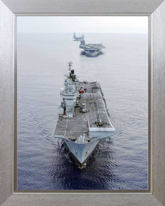 HMS Illustrious (R06) Royal Navy Invincible Class Aircraft Carrier Carrier Strike Group Photo Print Wall Art Decor - Posters, Prints, & Visual Artwork - by Hampshire Prints (image 7 of 9)