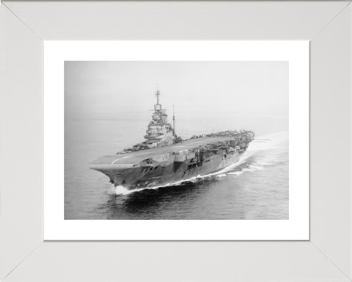 HMS Indomitable 92 Illustrious Class Aircraft Carrier 1943 Aerial Port Side Photo Print - Posters, Prints, & Visual Artwork - by Hampshire Prints (image 4 of 9)