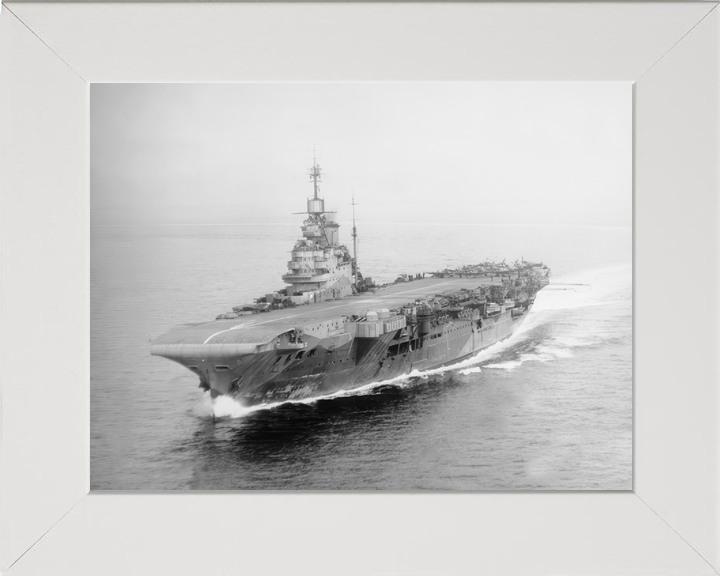 HMS Indomitable 92 Illustrious Class Aircraft Carrier 1943 Aerial Port Side Photo Print - Posters, Prints, & Visual Artwork - by Hampshire Prints (image 5 of 9)