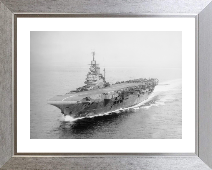 HMS Indomitable 92 Illustrious Class Aircraft Carrier 1943 Aerial Port Side Photo Print - Posters, Prints, & Visual Artwork - by Hampshire Prints (image 6 of 9)