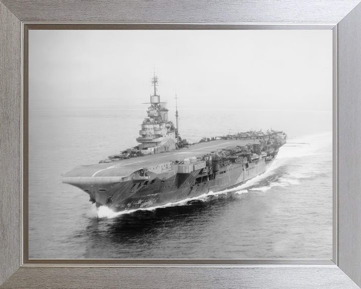 HMS Indomitable 92 Illustrious Class Aircraft Carrier 1943 Aerial Port Side Photo Print - Posters, Prints, & Visual Artwork - by Hampshire Prints (image 7 of 9)