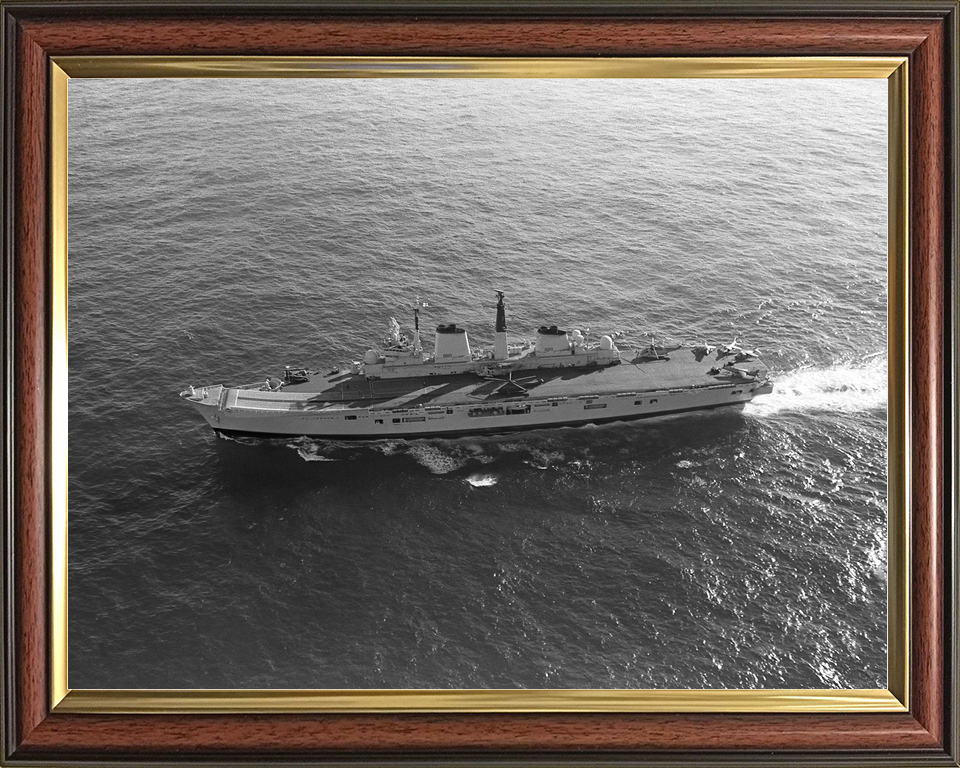 HMS Invincible R05 Invincible Class Aircraft Carrier February 1990 High Port View Photo Print - Posters, Prints, & Visual Artwork - by Hampshire Prints (image 9 of 9)