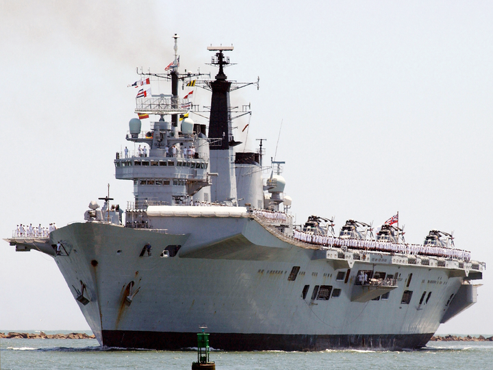 HMS Invincible R05 Invincible Class Aircraft Carrier May 2004 Procedure Alpha Photo Print - Posters, Prints, & Visual Artwork - by Hampshire Prints (image 1 of 9)