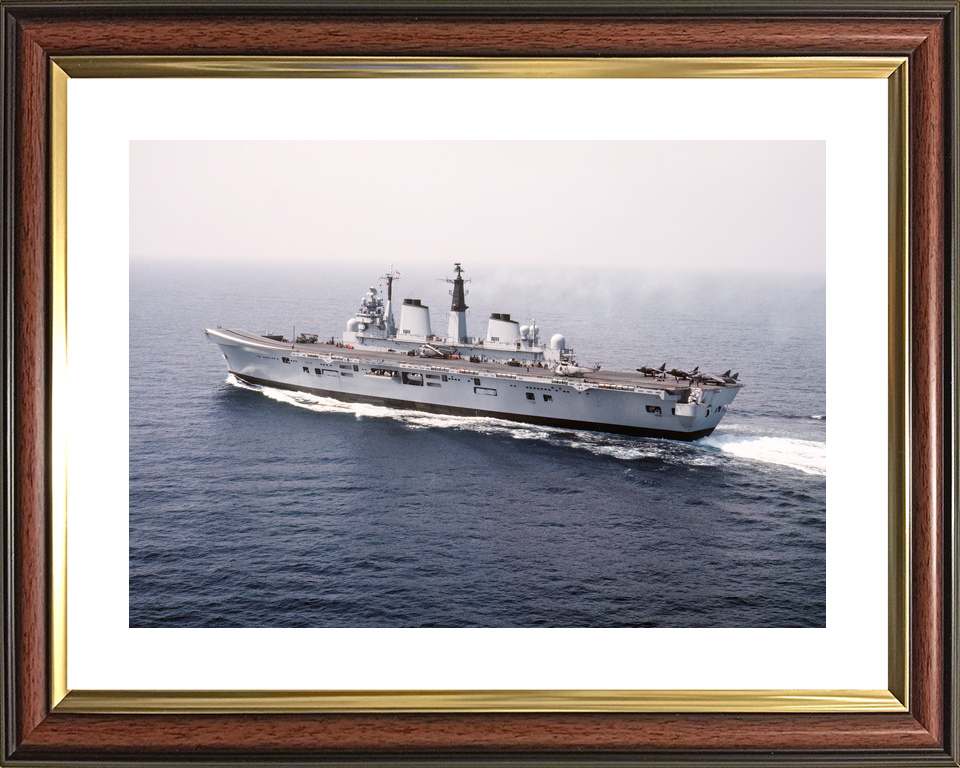 HMS Invincible R05 Invincible Class Aircraft Carrier May 1990 High Port Side View Photo Print - Posters, Prints, & Visual Artwork - by Hampshire Prints (image 8 of 9)