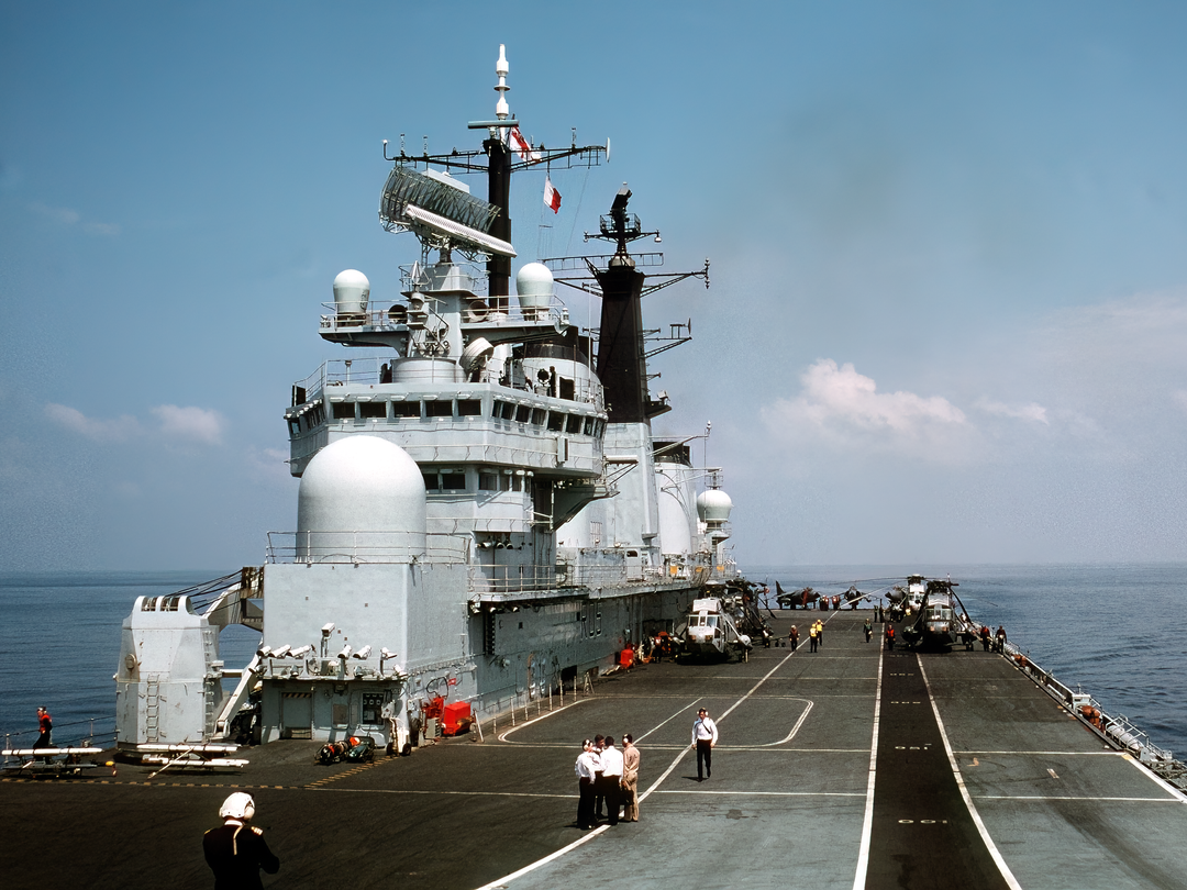 HMS Invincible R05 Invincible Class Aircraft Carrier May 1990 Photo Print - Posters, Prints, & Visual Artwork - by Hampshire Prints (image 1 of 9)