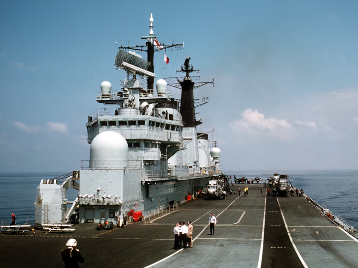 HMS Invincible R05 Invincible Class Aircraft Carrier May 1990 Photo Print - Posters, Prints, & Visual Artwork - by Hampshire Prints (image 1 of 9)
