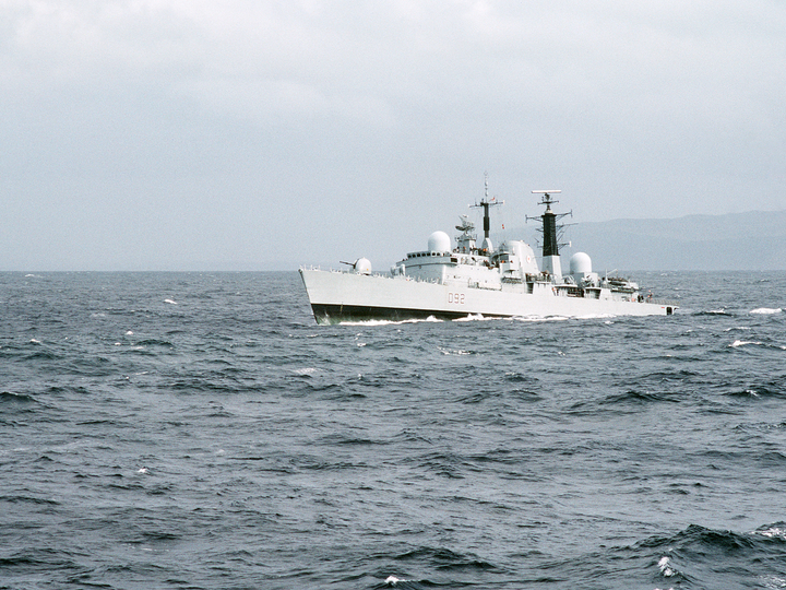 HMS Liverpool D92 Type 42 Destroyer 1986 Riding Waves Photo Print - Posters, Prints, & Visual Artwork - by Hampshire Prints (image 1 of 9)