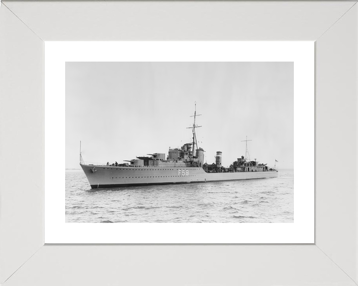 HMS Mashona F59 L59 Tribal Class Destroyer April 1939 Photo Print - Posters, Prints, & Visual Artwork - by Hampshire Prints (image 4 of 9)