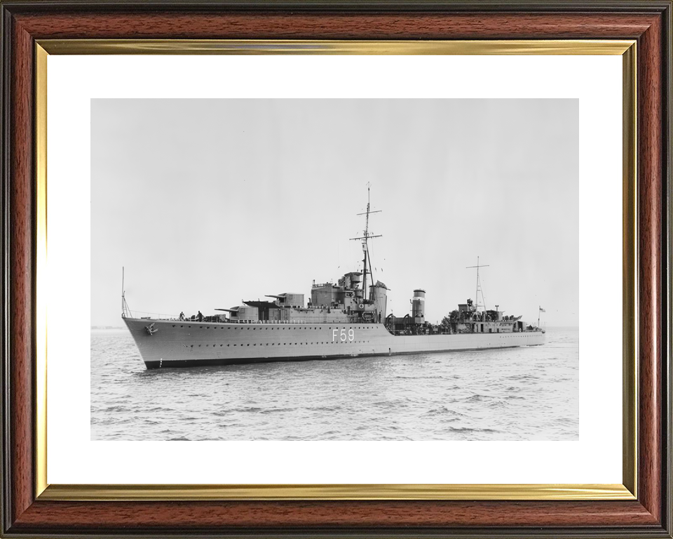 HMS Mashona F59 L59 Tribal Class Destroyer April 1939 Photo Print - Posters, Prints, & Visual Artwork - by Hampshire Prints (image 8 of 9)