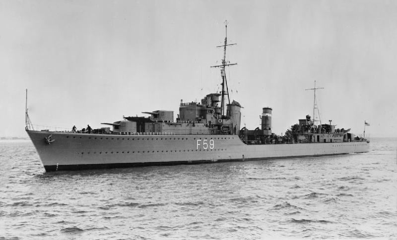 HMS Mashona F59 (L59) Royal Navy Tribal class destroyer Photo Print or Framed Print - Hampshire Prints