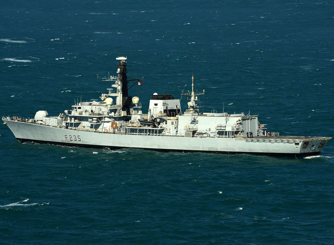 HMS Monmouth F235 Royal Navy type 23 Frigate Photo Print or Framed Print - Hampshire Prints