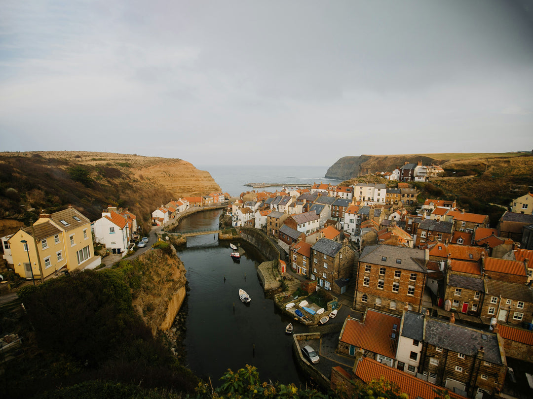 staithes North Yorkshire from above Photo Print - Canvas - Framed Photo Print - Hampshire Prints