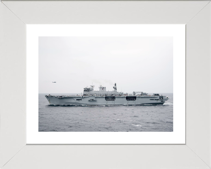 HMS Ocean L12 Landing Platform Helicopter November 2016 Port Beam View Photo Print - Posters, Prints, & Visual Artwork - by Hampshire Prints (image 4 of 9)